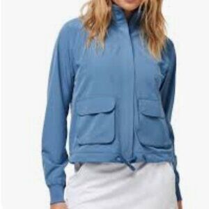 TravisMathew Lightweight Post Match Blue Jacket Size XS